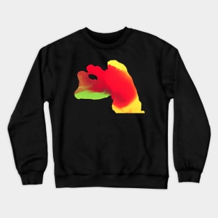 red, green and yello ink Crewneck Sweatshirt